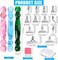 29pcs 5D Diamond Painting Pens Kit, 13 Metal Screw Thread Tips, 12 Painting Wax, 3 Resin Art Pens, Multi Placer Tips for DIY Crafts